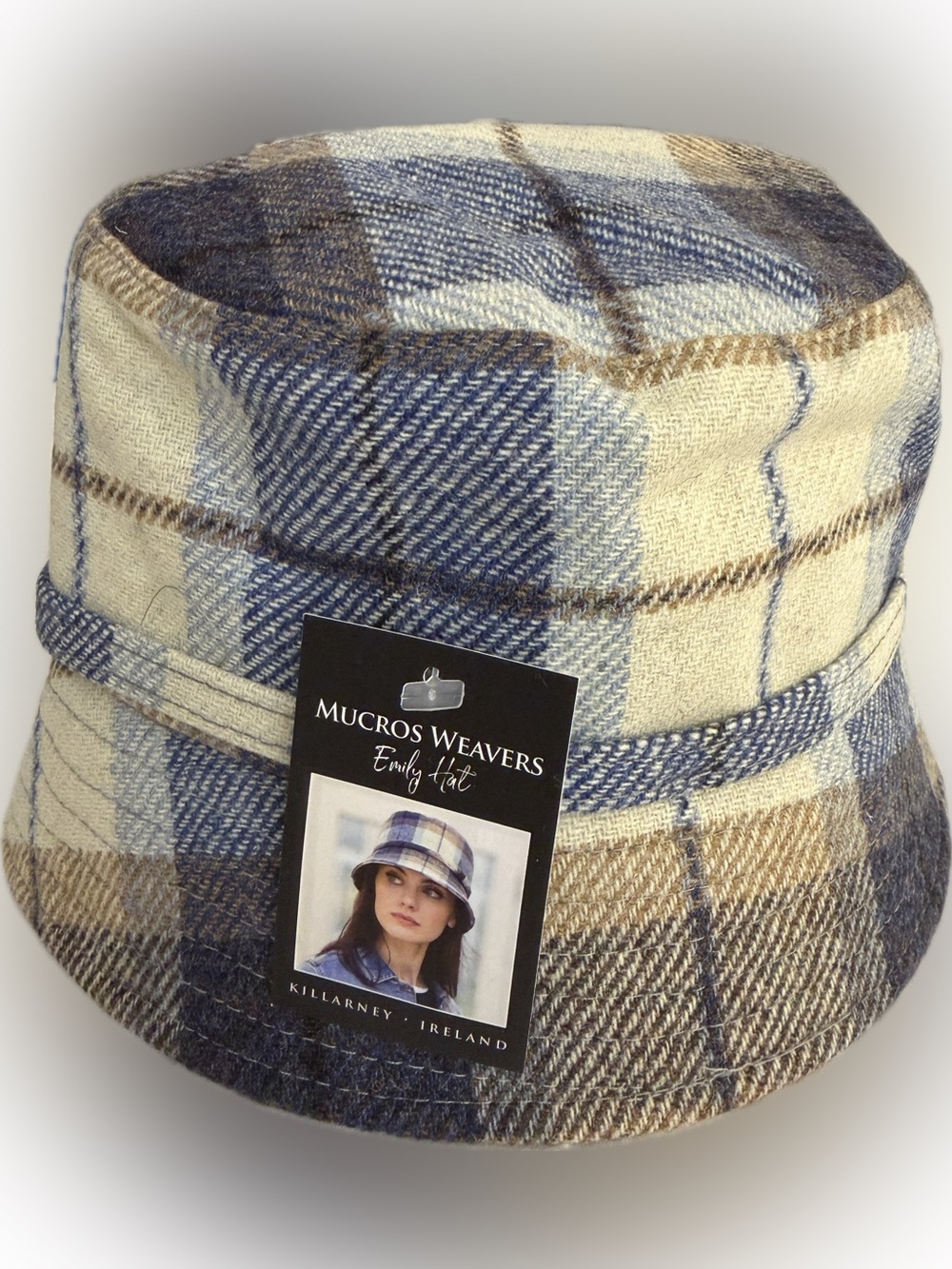 Mucros Weavers Irish Luxury Wool Bucket Emily Hat